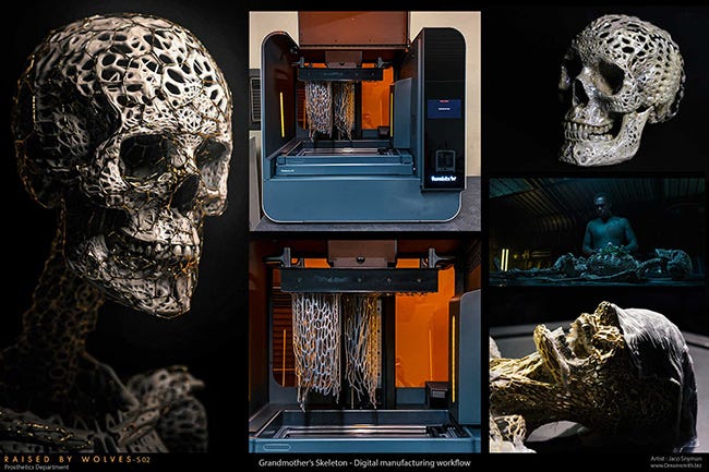 Grandmother's skull and Formlabs 3D printer