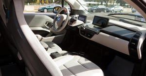 BMW electric car interior
