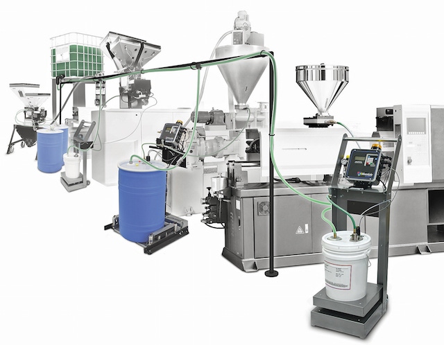 Automatic liquid-color drum-refill system boosts molding, extrusion productivity