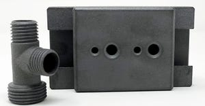Parts printed with PK 5000 polymer