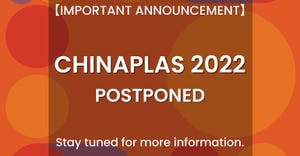 Chinaplas postponed poster