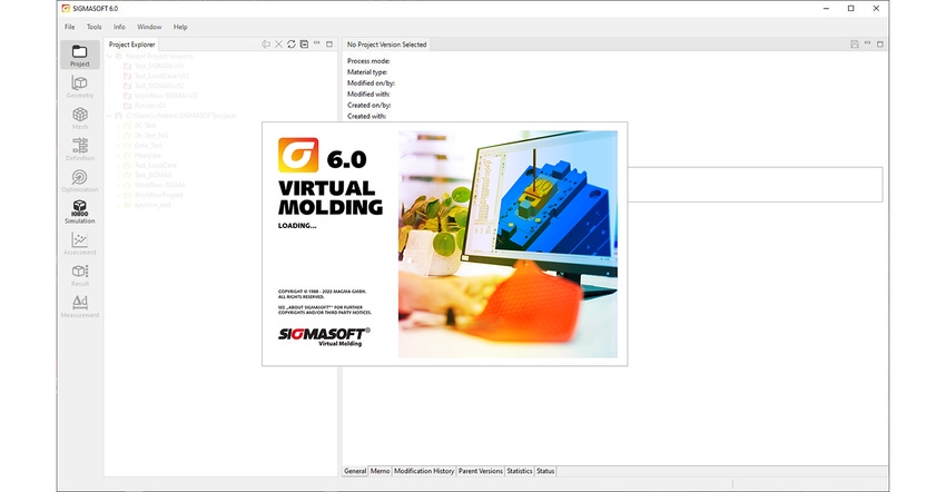 SigmaSoft 6.0 molding simulation software