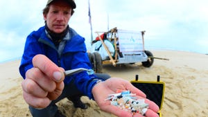 Microplastics found on beach