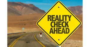 Reality check road sign