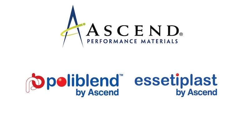 Ascend Performance Materials, Poliblend and EssetiPlast logos