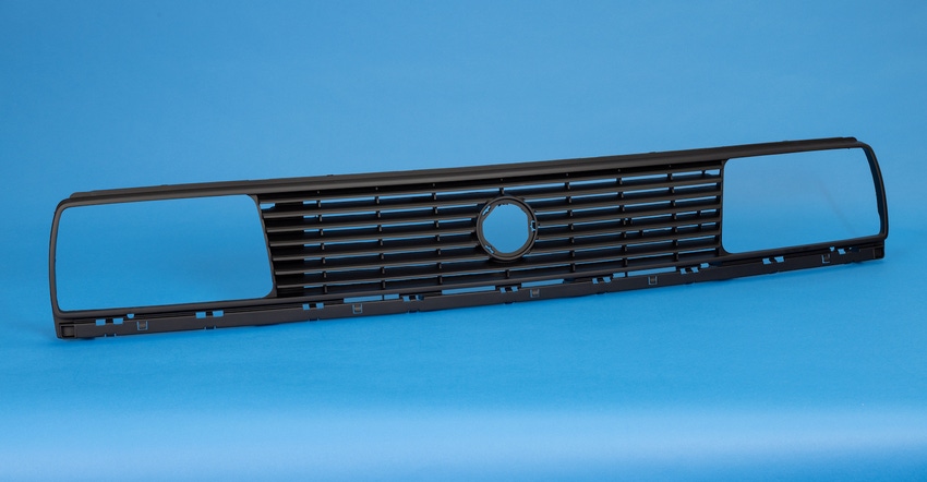 First molded-in-color weatherable grille