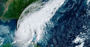 tropical storm Ian seen from satellite