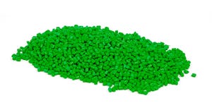 green plastic resin