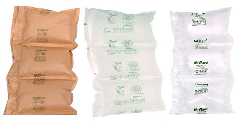 Air pillows made of 2024 recycled materials