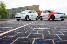 World first: Road paved with solar panels powers street lights of French town