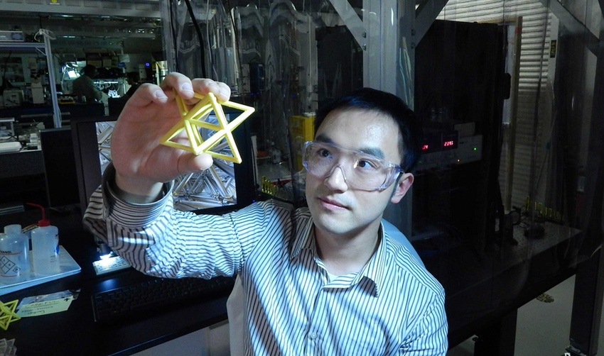 Ultralight—and ultrastiff—materials fabricated using 3D printing technology