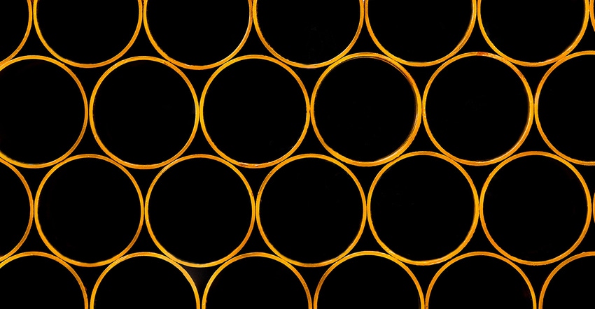 Extruded PE pipes