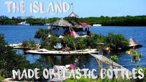 DIY network features island created from plastic bottles