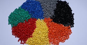 colorful plastic pellets
