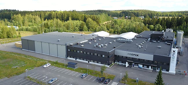 Plastics compounding plant and headquarters of Premix in Finland