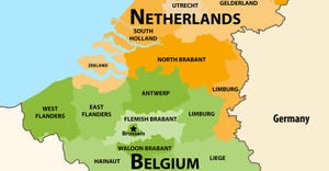 partial map of Belgium and Netherlands