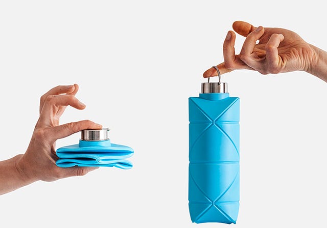 DiFOLD Origami Bottle Folded and Unfolded