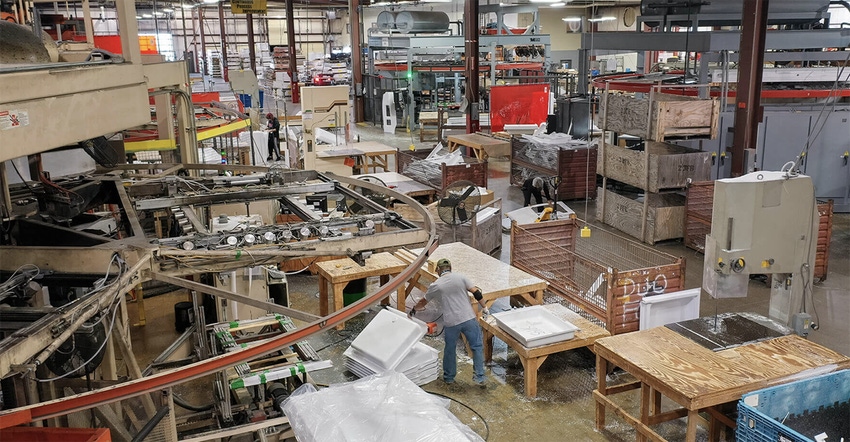 thermoforming shop floor