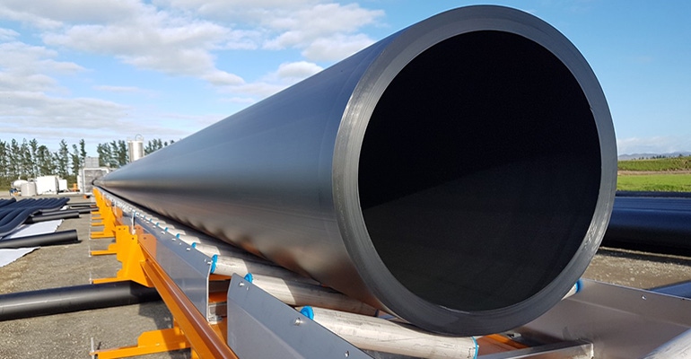 Extruded HDPE pipe