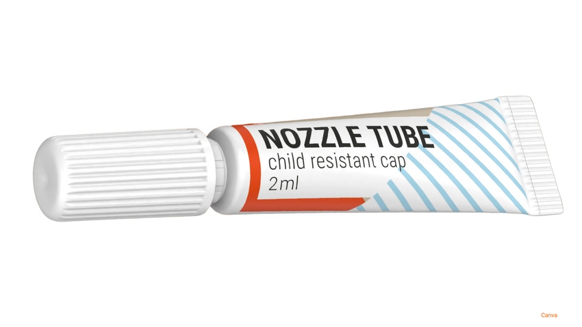 Neopac's tiny child-resistant Polyfoil tube