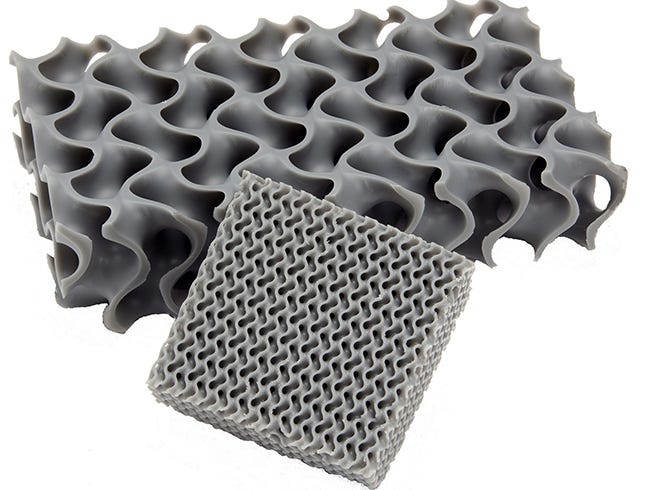 3D-printed lattice structure