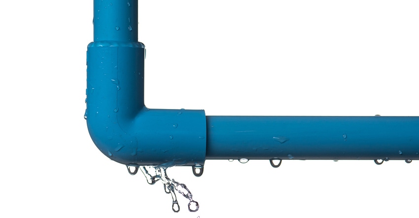 PVC plastic water pipe