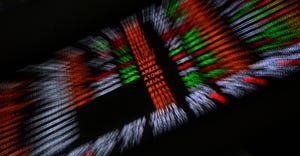 blurry picture of stock market results