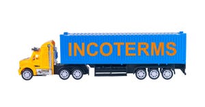 truck bearing word incoterms