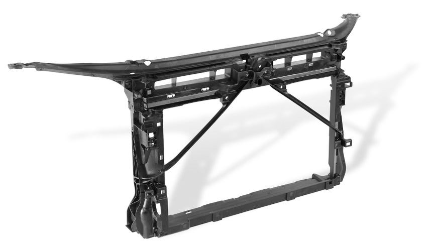 Highly reinforced polyamide makes metal superfluous in front end carrier