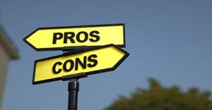 pros and cons on road sign