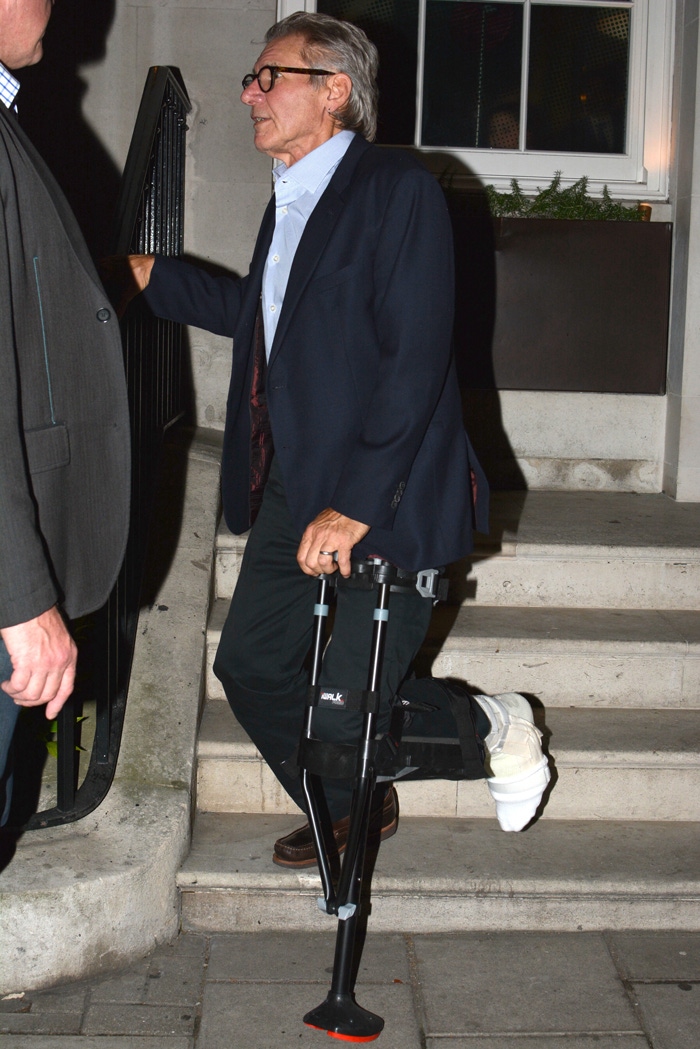 The inside story on the hands-free crutch that keeps Harrison Ford up and about