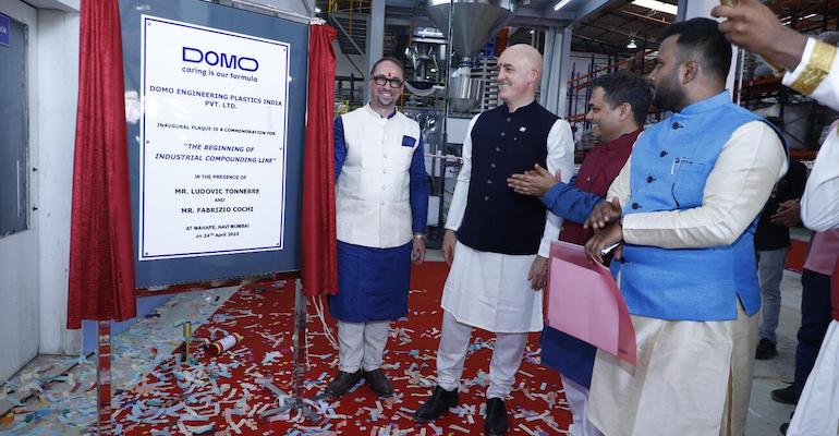 opening ceremony for new compounding line