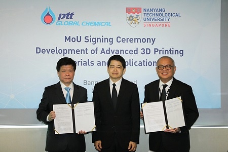 Singapore university inks accord with leading Thai resin supplier to develop automotive 3D-printing materials
