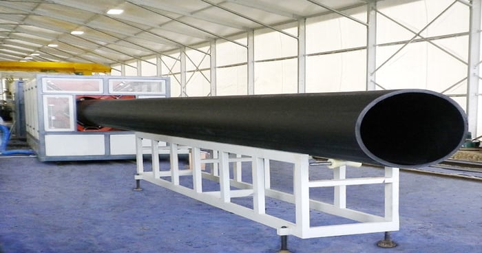 Onsite extrusion of irrigation pipe