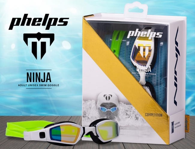 Phelps Swim Goggles Packaging