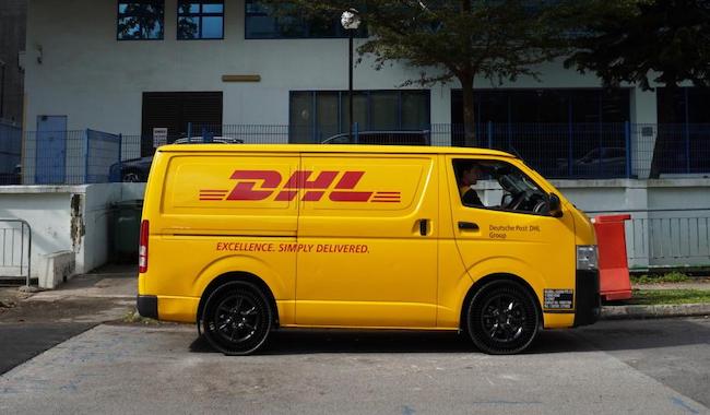 DHL delivery van
