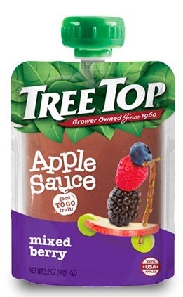 First clear applesauce pouches introduced