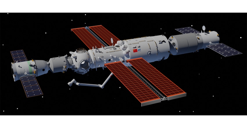 Rendering of Tiangong Space Station