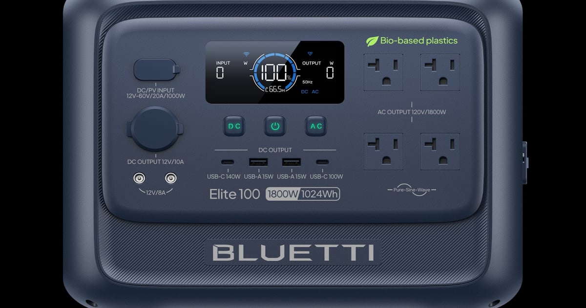 Bluetti Launches Bio-based Portable Power Station