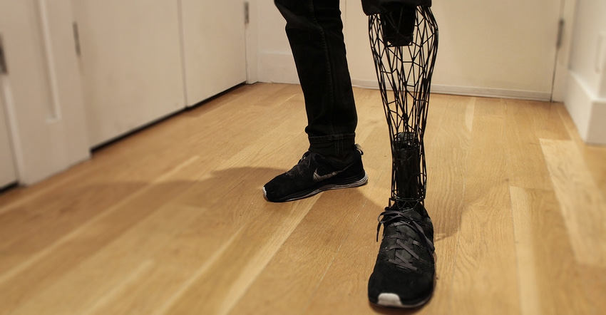 3D printed prosthetic leg