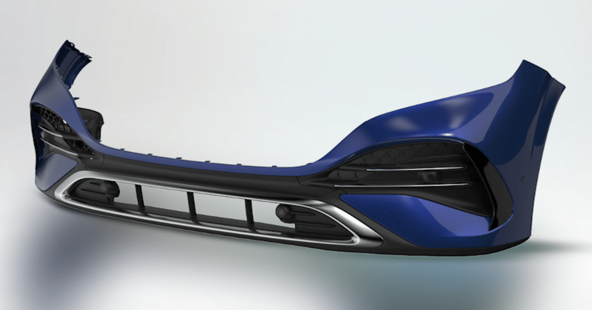 Auto Bumper Prototype Features 30% Recycled Polypropylene Content