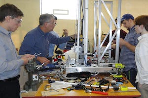 Curbell Plastics supports students in robotics competition with donation of materials