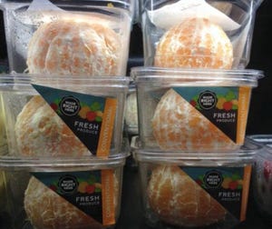 Outrage on Twitter over pre-peeled orange packaging at Whole Foods