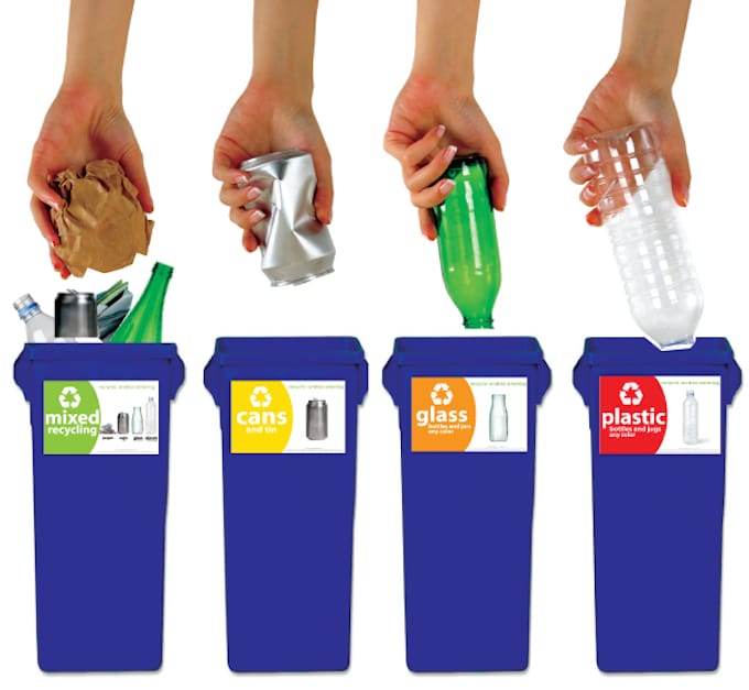 Recyclebles Label Standardized recycling labels seek to eliminate confusion at the bins
