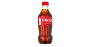 New rPET 13-oz plastic Coca-Cola bottle