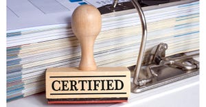 certification rubber stamp