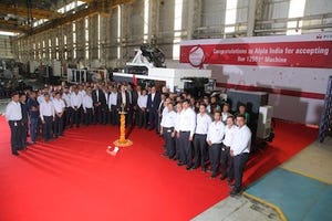 Milacron delivers 12,501st injection machine from Ahmedabad, India plant
