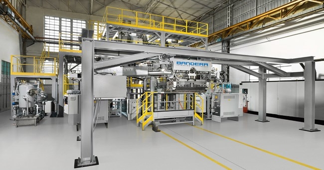 Bandera set for a trio of plastic film/sheet extrusion installs in Eur