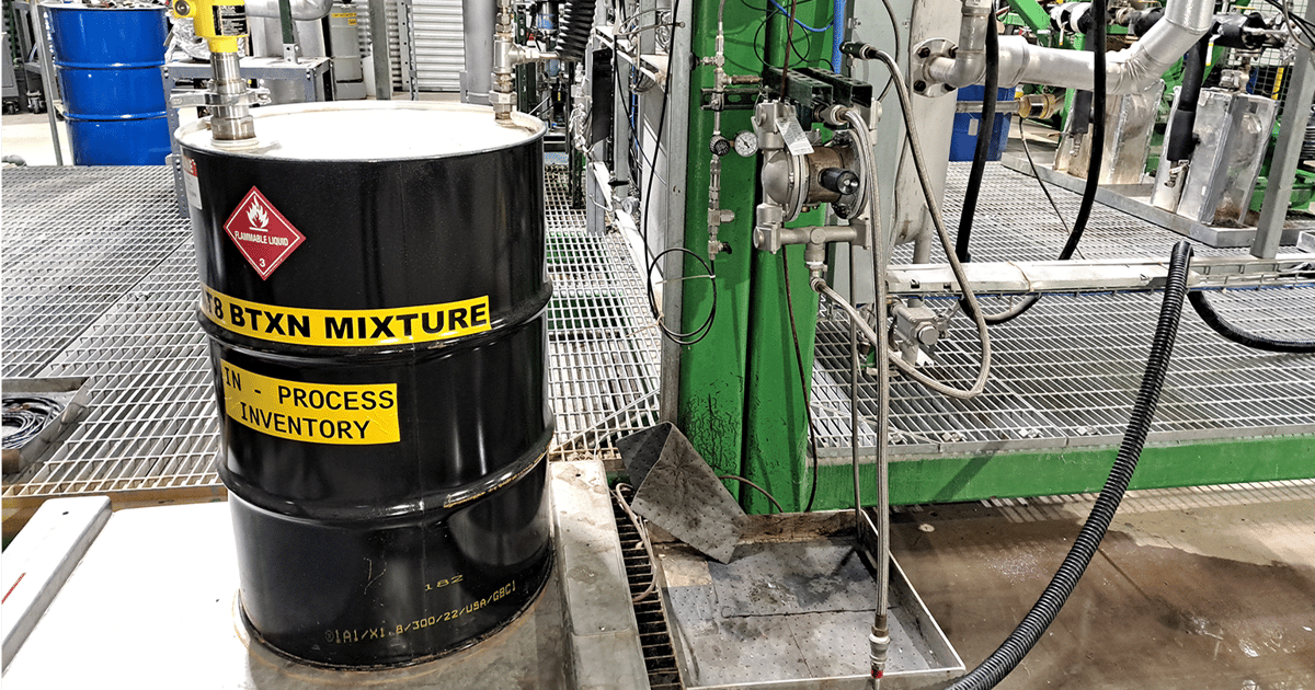 Anellotech Makes Drums of Recycled Mixed Waste Plastics Available