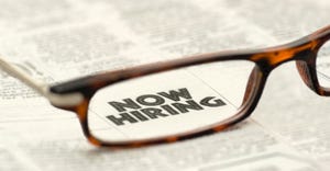 Now hiring heading in classifieds